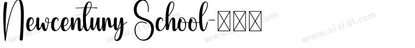 Newcentury School字体转换